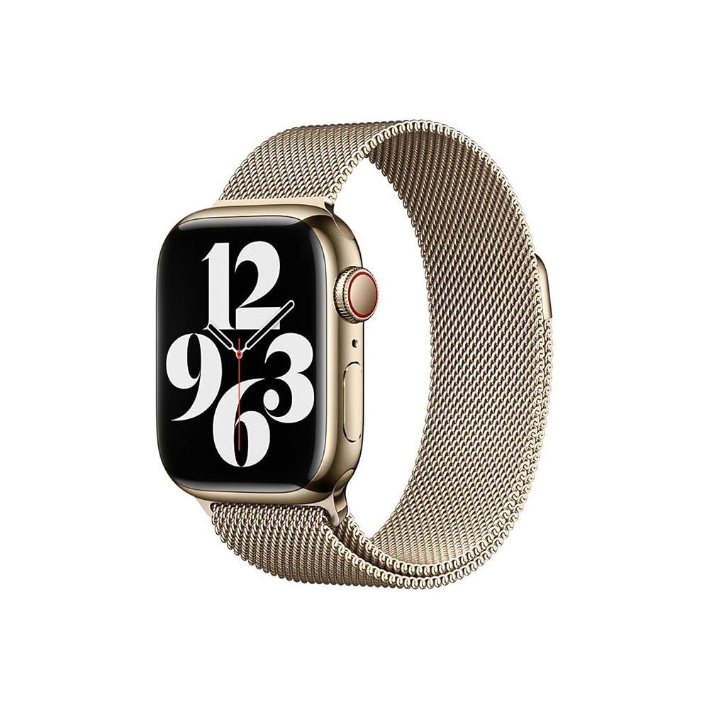 Apple Watch Stainless Steel Milanese Loop- Gold (Main Image)