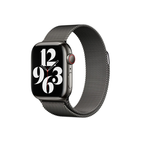 Apple Watch Stainless Steel Milanese Loop- Black (Main image)