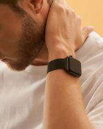 COTECi Black Stainless Steel Mesh iWatch Band for Apple Watch Series 11 to SE Ultra