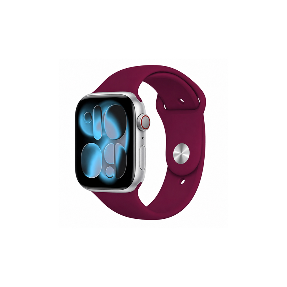 COTeetCI Apple Watch Silicone Sport Band Wine Red