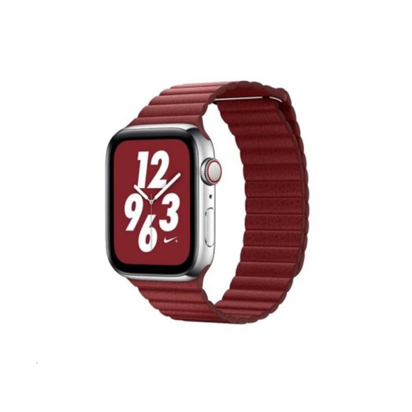 Apple Watch Leather Loop Red