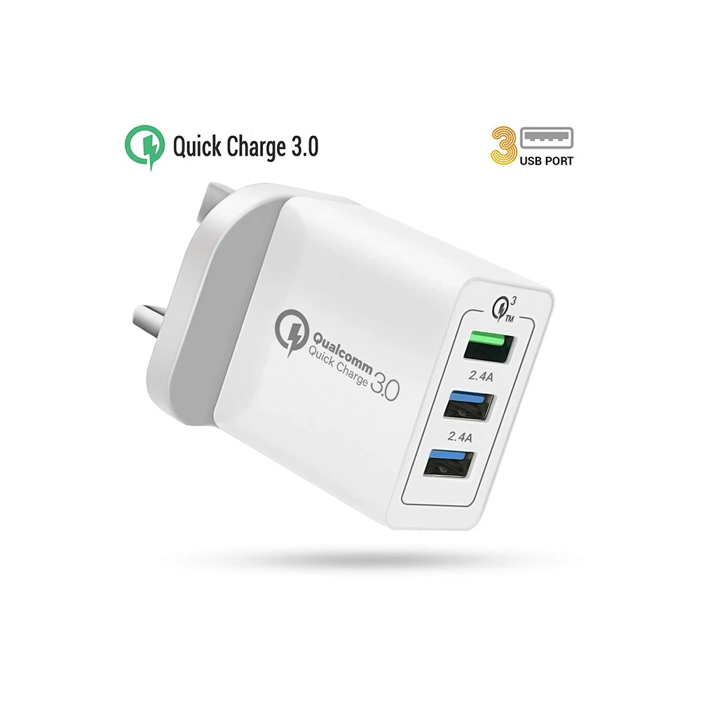 USB Wall Charger - Qualcomm Quick Charge 3.0 - Black