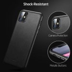 iCarer Premium Real Leather Case for iPhone- Black - Image 7