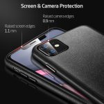 iCarer Premium Real Leather Case for iPhone- Black - Image 6