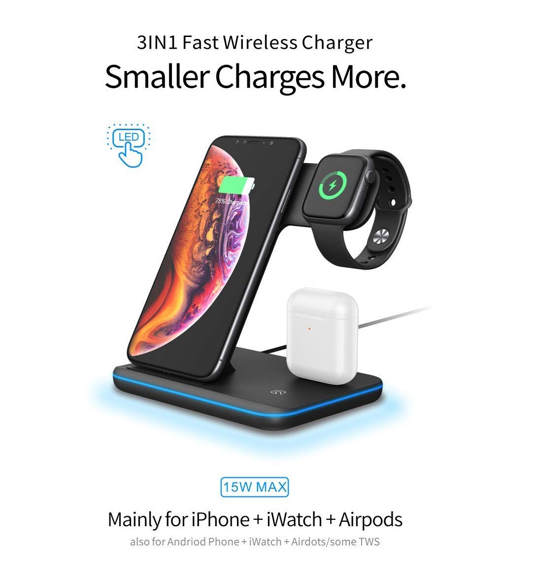 Wireless Charging station/ Fast Charger, Apple Watch Charger