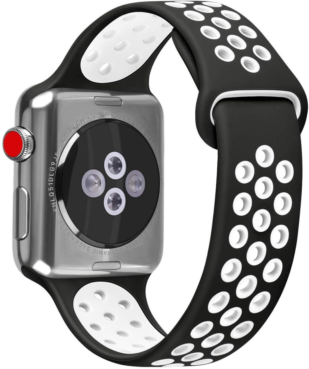 Apple Watch Nike Sport Band [Black/White]