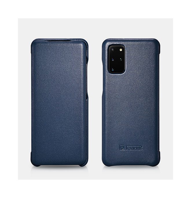 Genuine Leather Case for Samsung Galaxy S10/ S10+/ S20/ S20+/ S20 Ultra- iCarer Blue