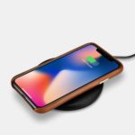 iPhone Leather Case with wireless charger