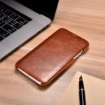 iCarer Vintage Leather Flip Case for iPhone