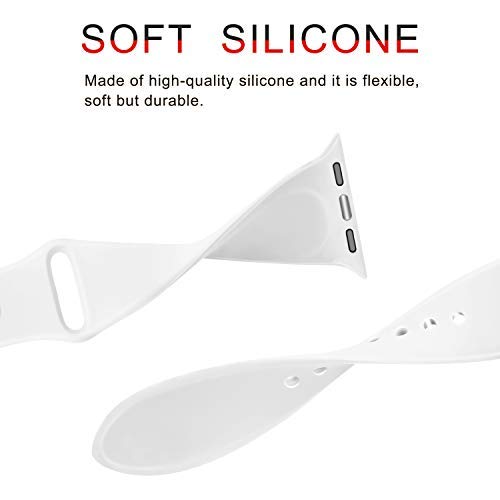 Apple Watch Silicone Bands White