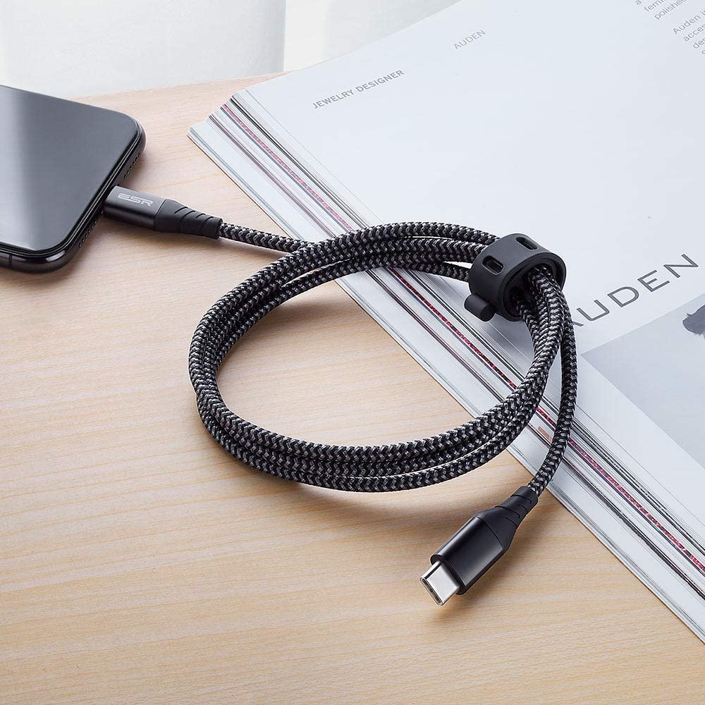 USB C to Lightning Cable Black Color