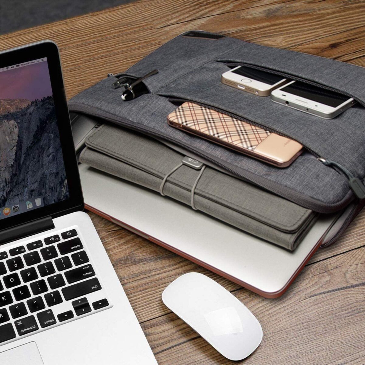 WIWU 13.3 Inch Laptop Sleeve Case Messenger Shoulder Bag