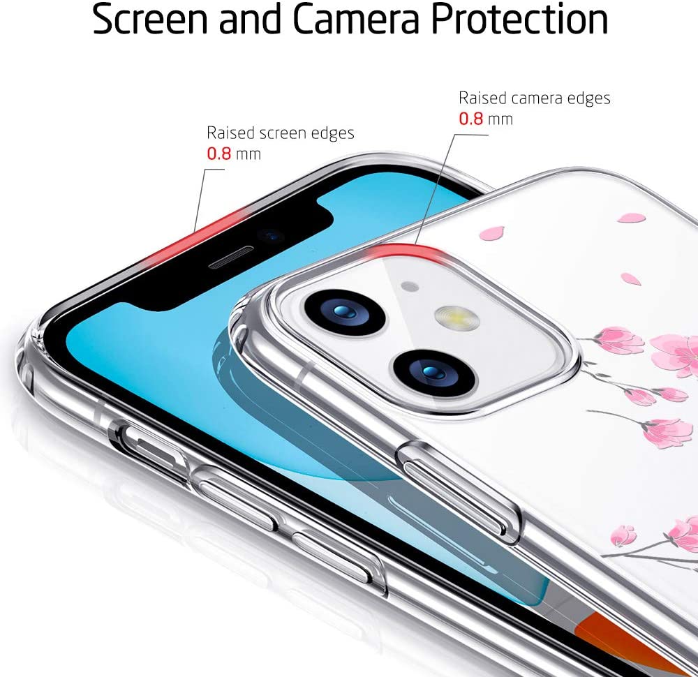 iPhone 11 Pro Clear silicone case with Flower