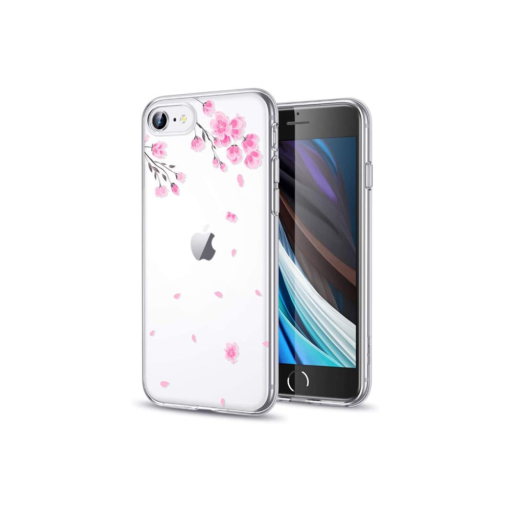 ESR Clear Soft Silicone Case with Cute Pattern Design for iPhone SE 2/7/8