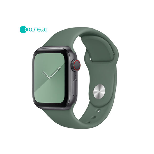Apple Watch soft silicone sport bands Pine Green