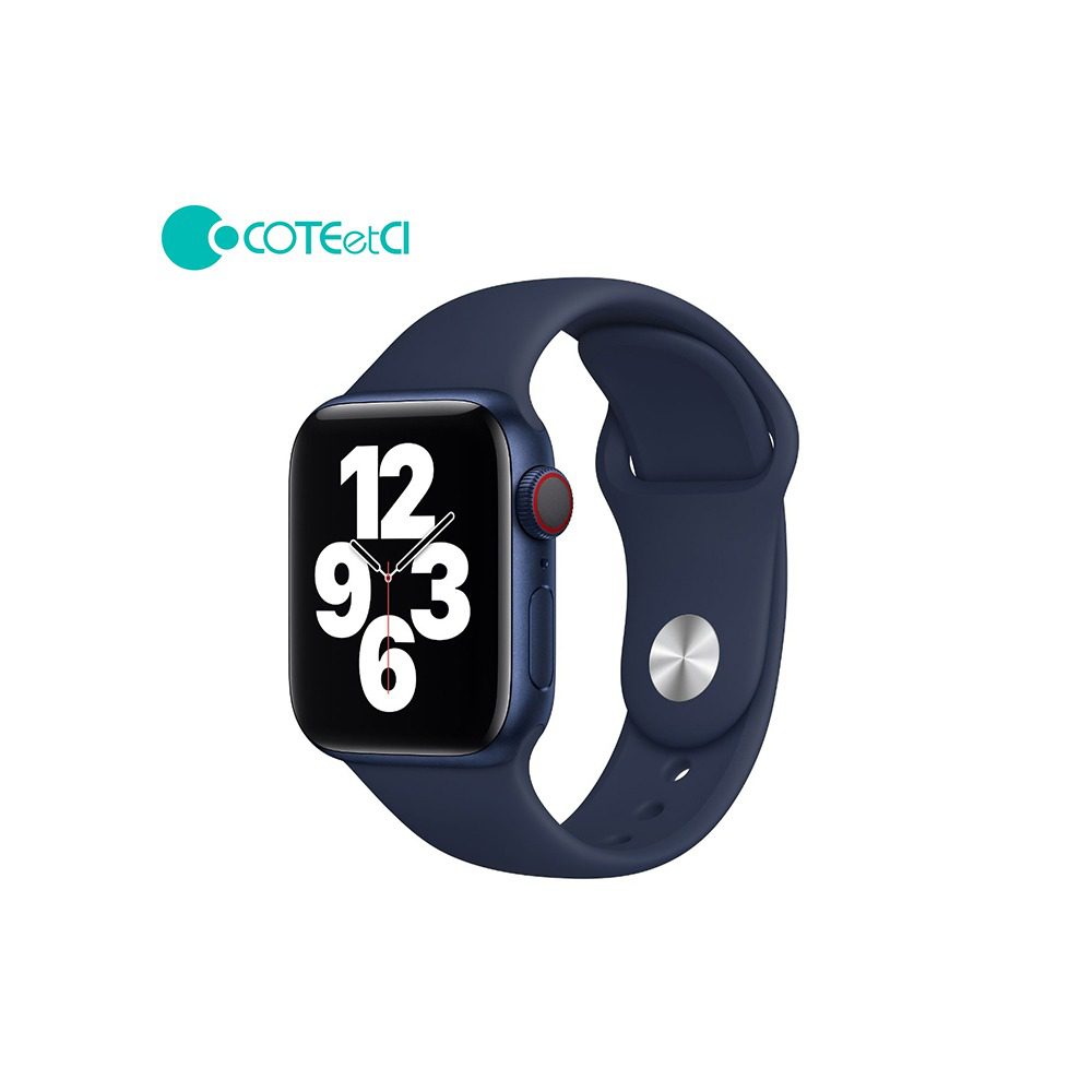 COTeetCI Apple Watch Silicone Sport Band [Deep Navy]