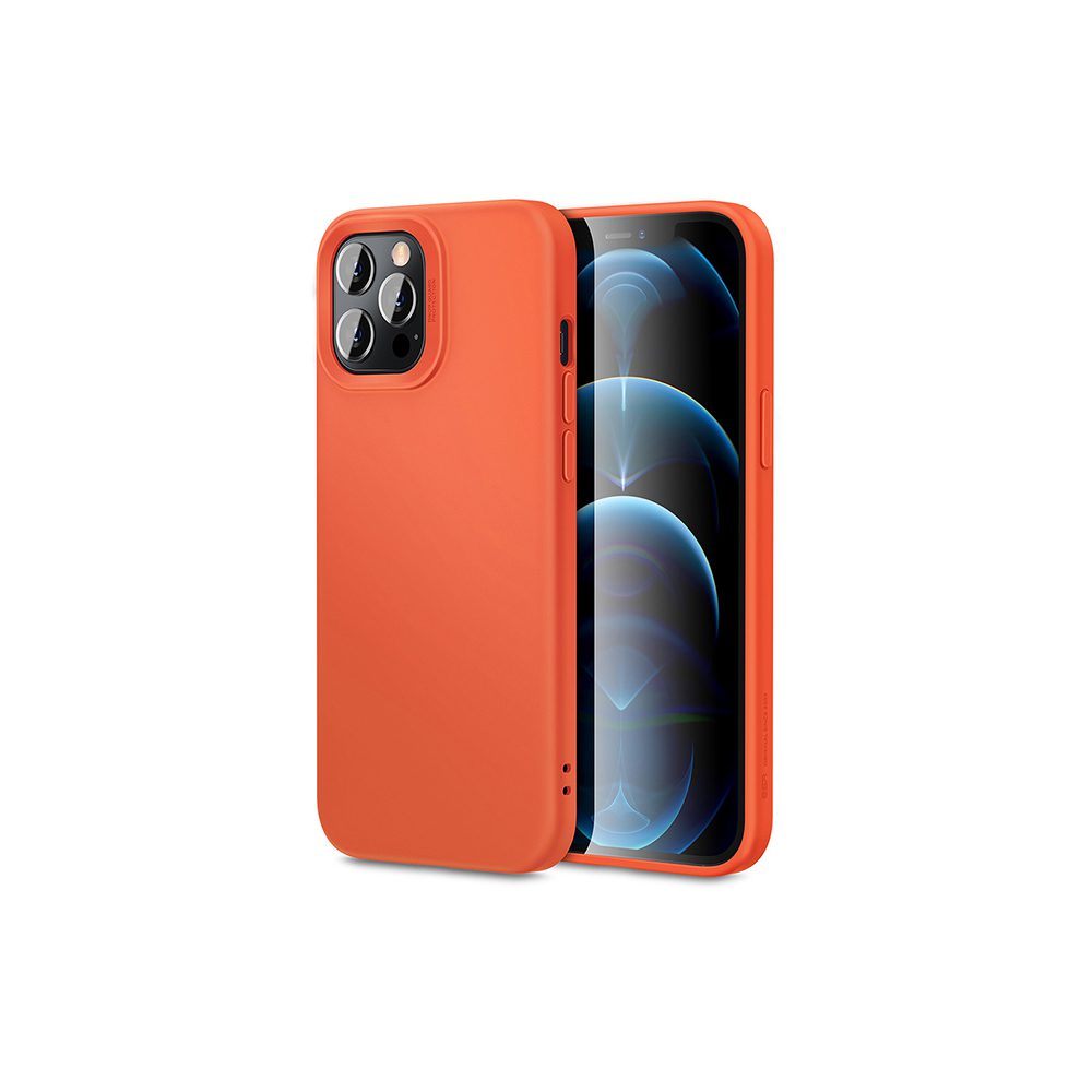 ESR Cloud Soft Silicone Case for iPhone 12/12 Pro/ 12 Pro Max/ 12 mini [Coral Orange]