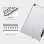Crystal Clear Hard Back case with flex press button protection for iPad