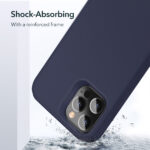 ESR Soft Silky silicone case with a reinforced frame for iPhone 12 Pro Max