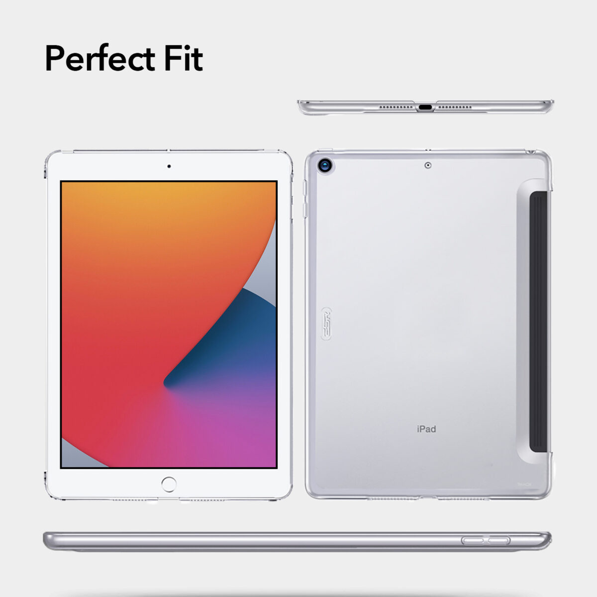 Crystal Clear Hard Back case for iPad 10.2