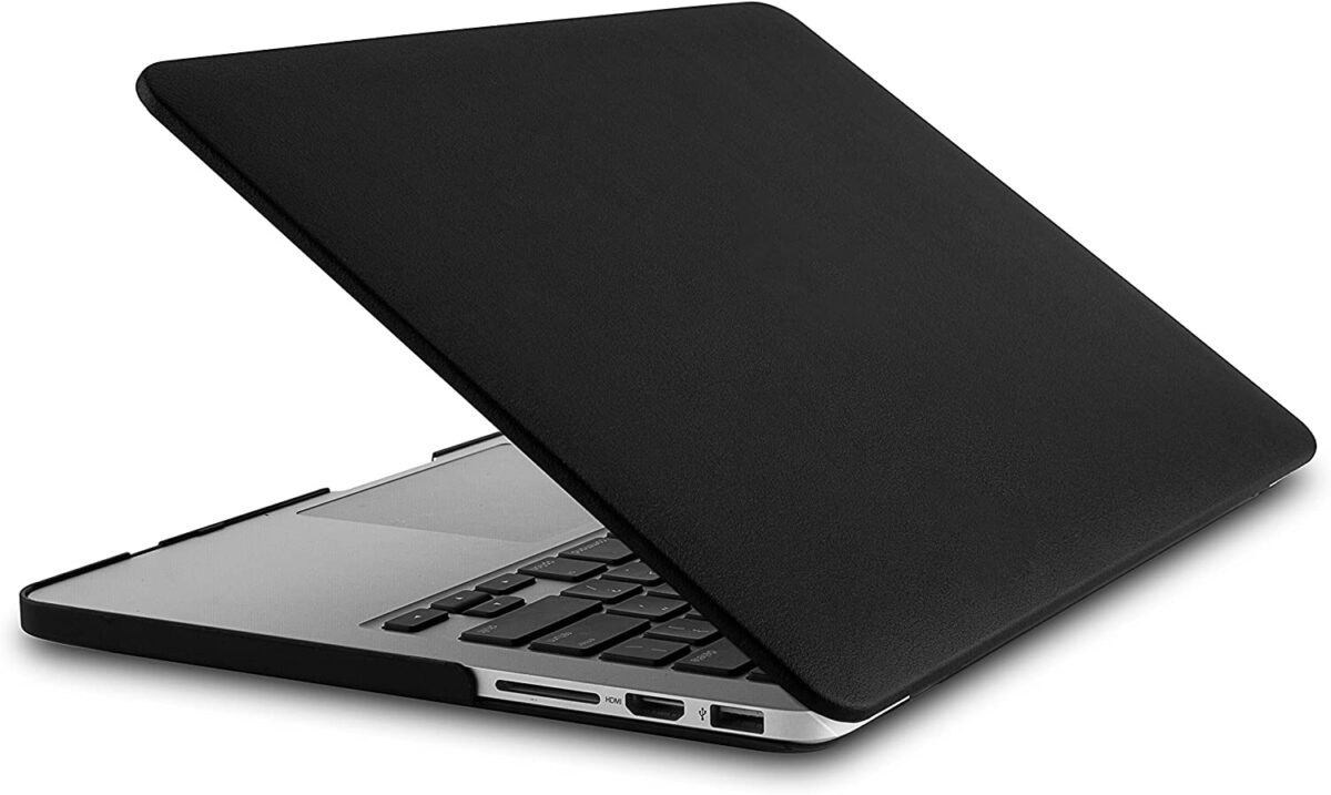Black plastic cover for Macbook