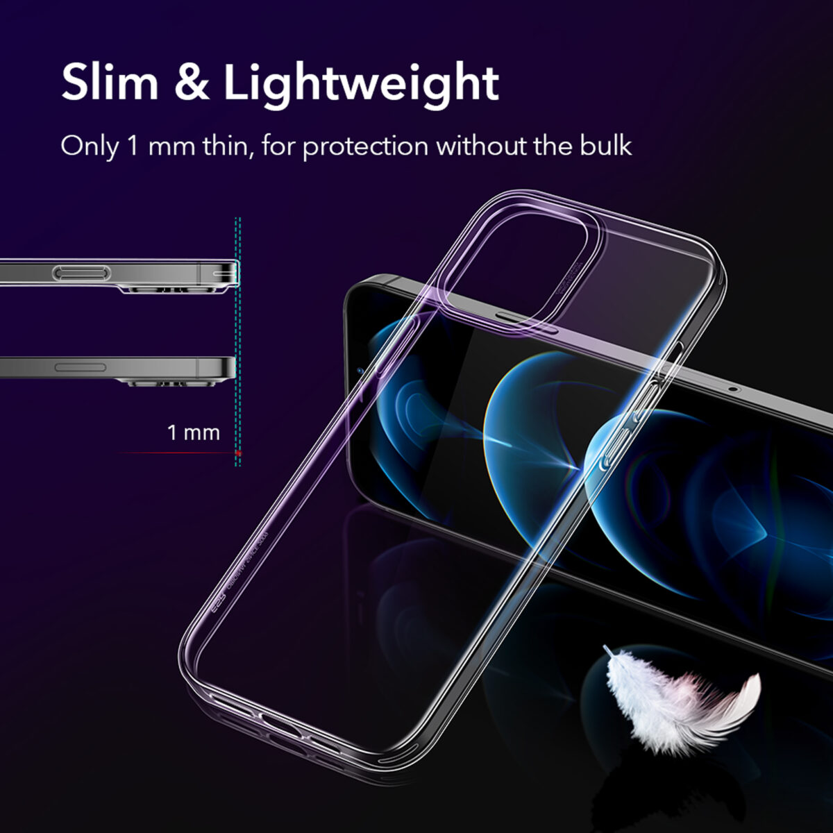 Slim and lightweight back case for iphone
