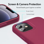 Raised bezels guard for camera and screen.