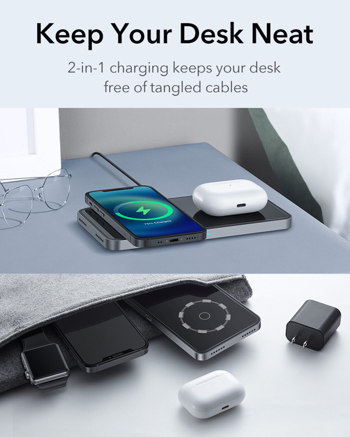 ESR Halolock Magnetic Wireless Charger for iPhone 12 Pro