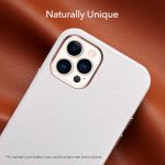 ESR Metro Premium Leather Case for iPhone 12/12Pro/12Pro Max/12Mini [White] - Image 5