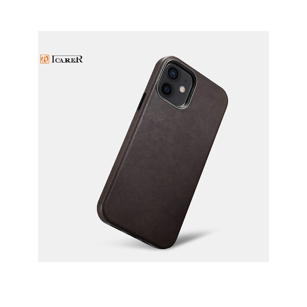 iPhone 12/12 Pro and 12 Pro Max Crazy Horse Real Leather Case with MagSafe (Full Body Protection)