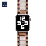 WIWU Stylish Resin Strap for Apple Watch- Rose Gold White - Image 2