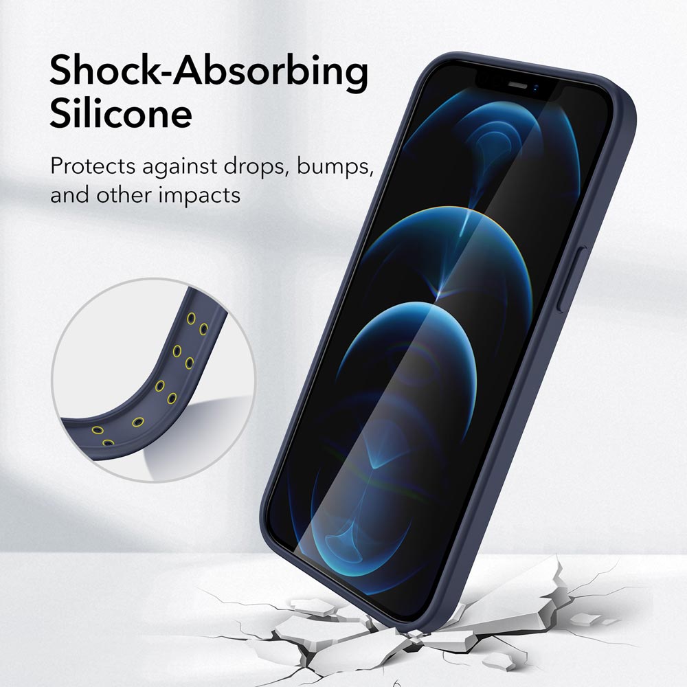 Shok- Absorbing Silicone Case for iPhone 12 Pro Max