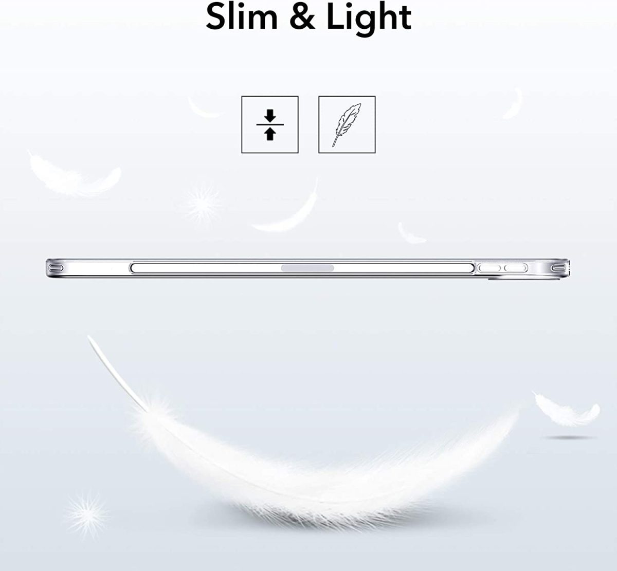 ESR Project Zero Soft Shell Back Case iPad Air 4 2020 - Clear - Image 3