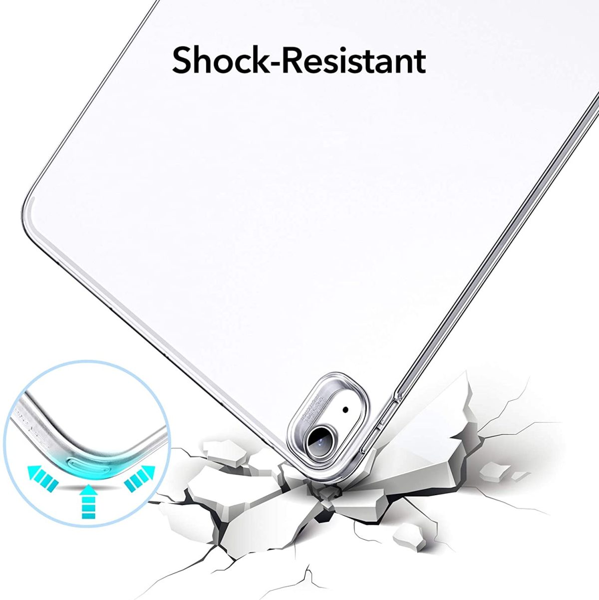 ESR Project Zero Soft Shell Back Case iPad Air 4 2020 - Clear - Image 4