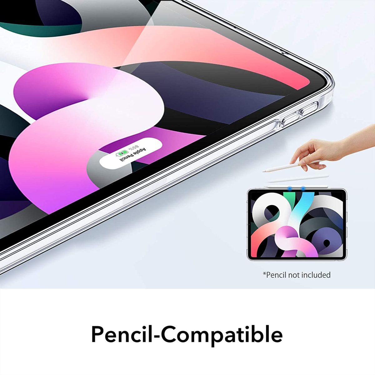 ESR Project Zero Soft Shell Back Case iPad Air 4 2020 - Clear - Image 6