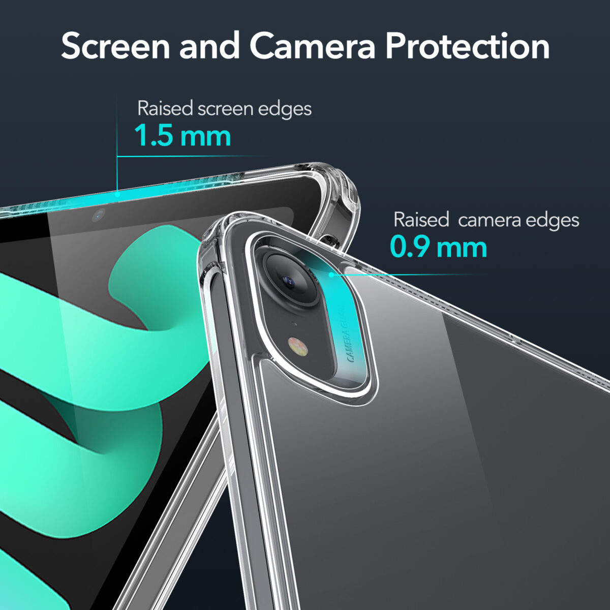 Screen and camera protective Case for iPad Mini 6 2021