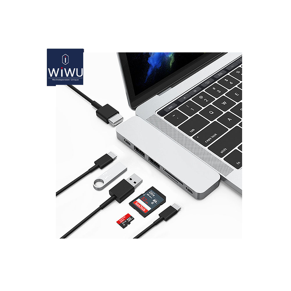 WIWU USB C Hub 7 in 1 T8 for Macbook Pro Air 2021