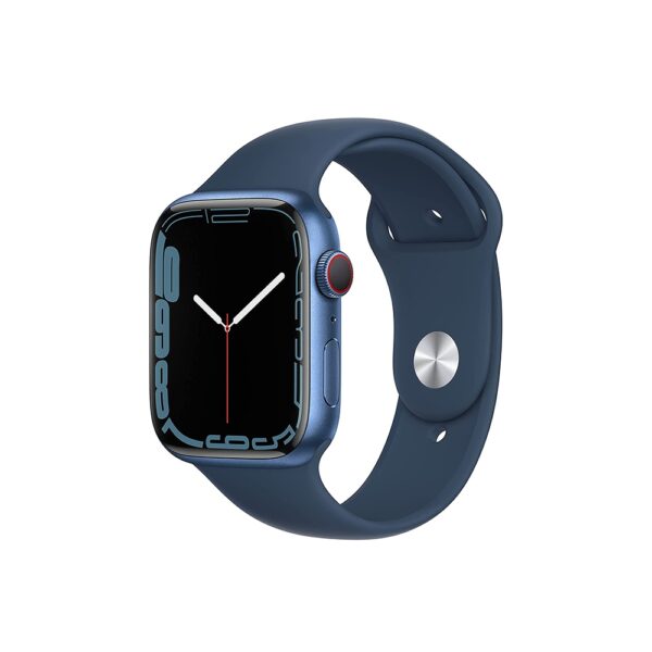 Apple Watch Series 7 (GPS, 45mm) - Blue Aluminium Case with Abyss Blue Sport Band - Regular