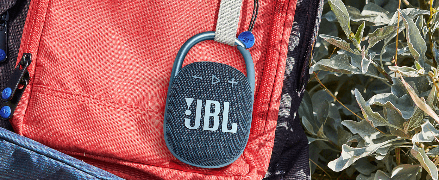 JBL Clip 4 - Bluetooth portable speaker with integrated carabiner, waterproof and dustproof