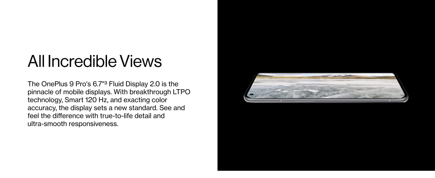 The onePlus 9 Pro's 6.7