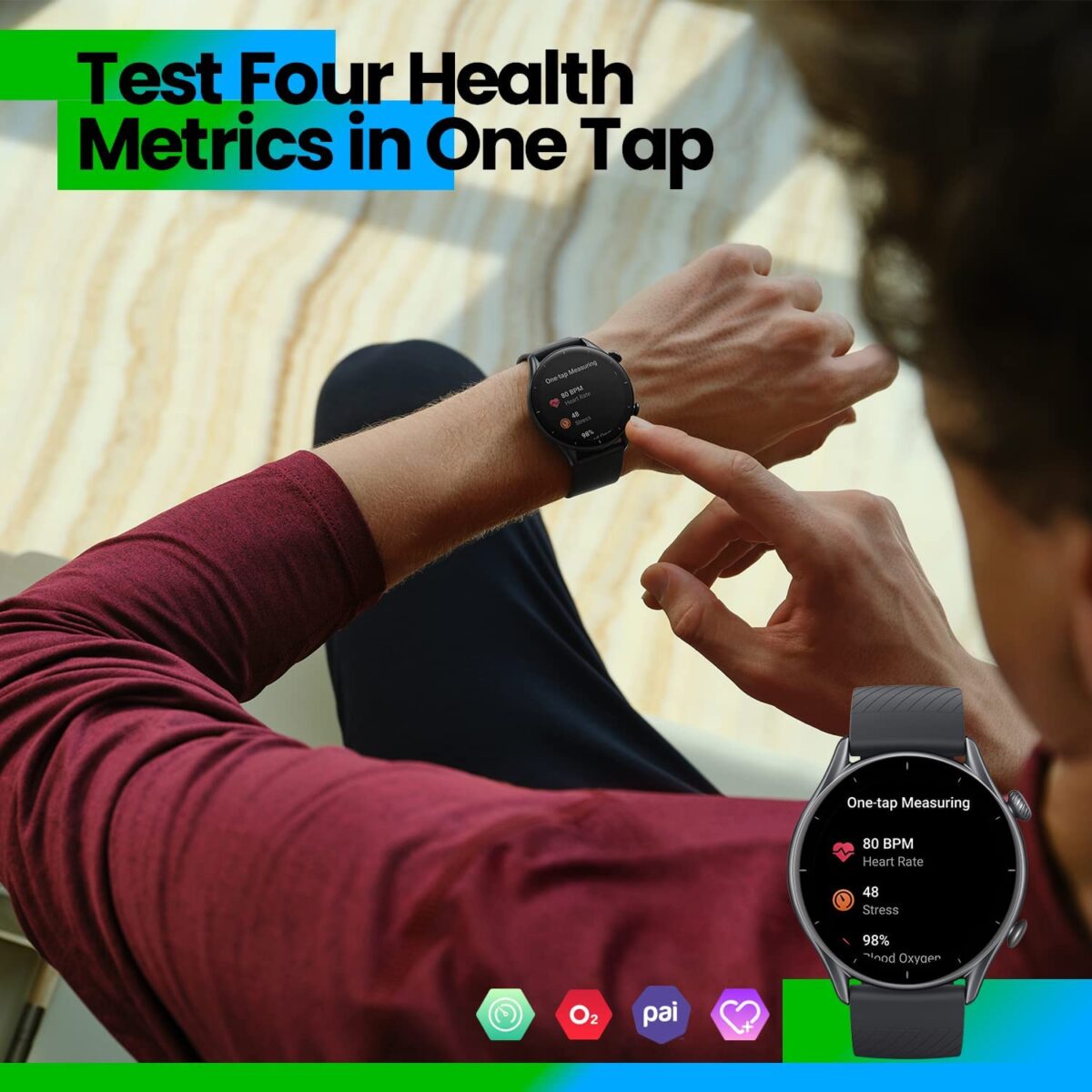 test four health metrics in one tap