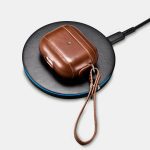 iCarer AirPods 3 2021 Vintage Leather Protective Case with Wrist Strap - Image 4
