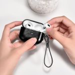 iCarer AirPods 3 2021 Vintage Leather Protective Case with Wrist Strap - Image 6