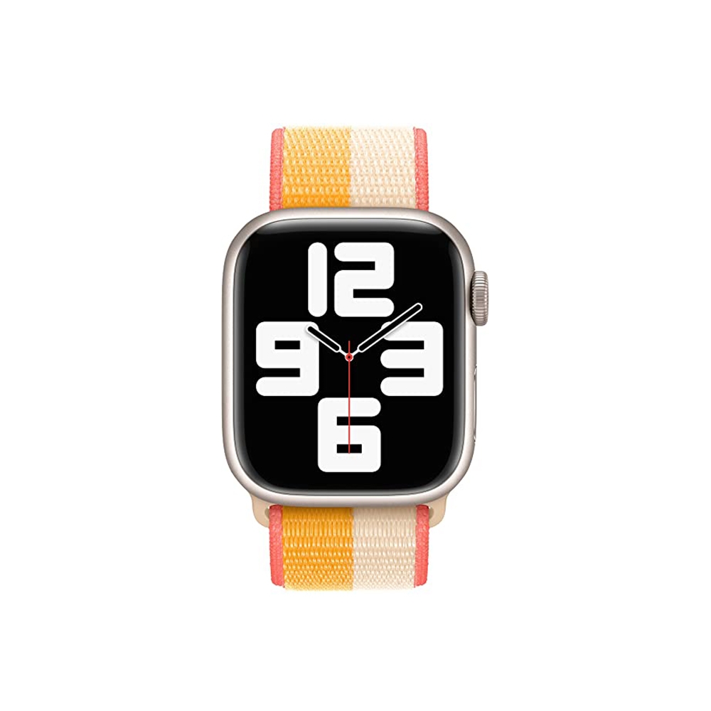 Apple Watch Series 7 Loop- Sport Loop (45mm) - Maize/White