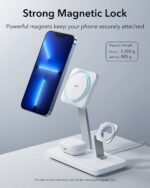 Strong Magnetic Lock in ESR 3 in 1 Wireless Charger for iPhone