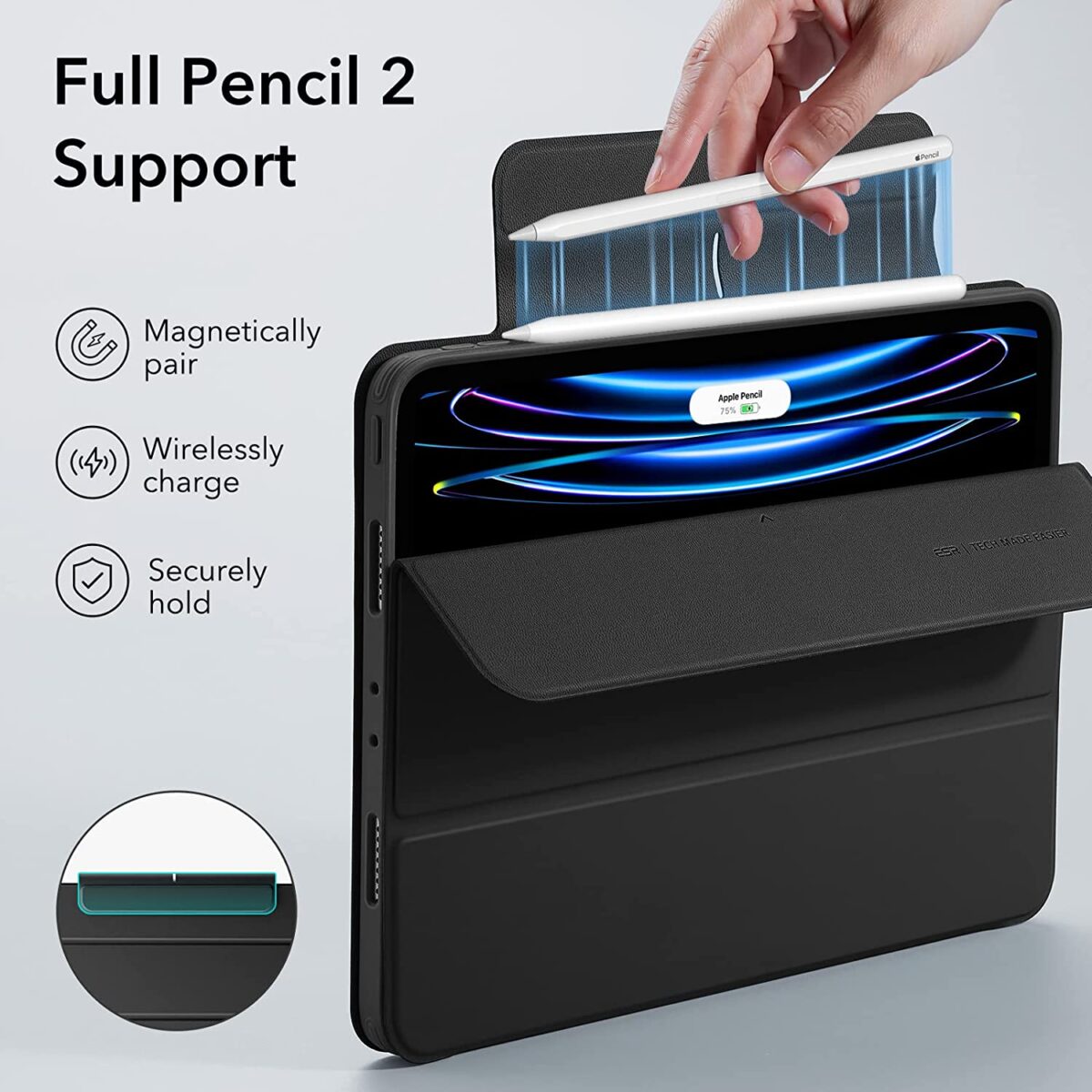 Pencil 2 supported iPad Pro 11 Inch Case