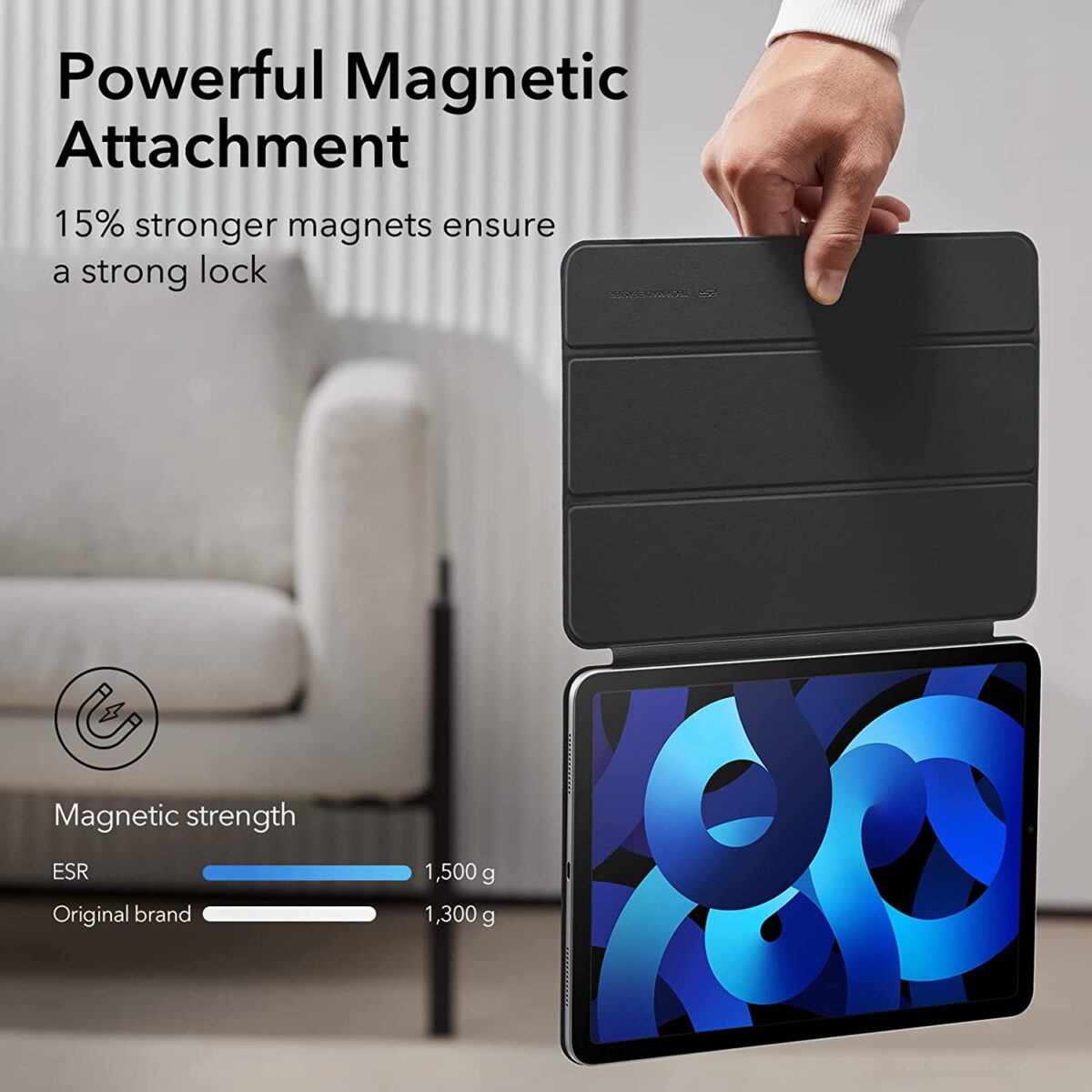 iPad Air 5 Case with Powerful Magnetic Attachment