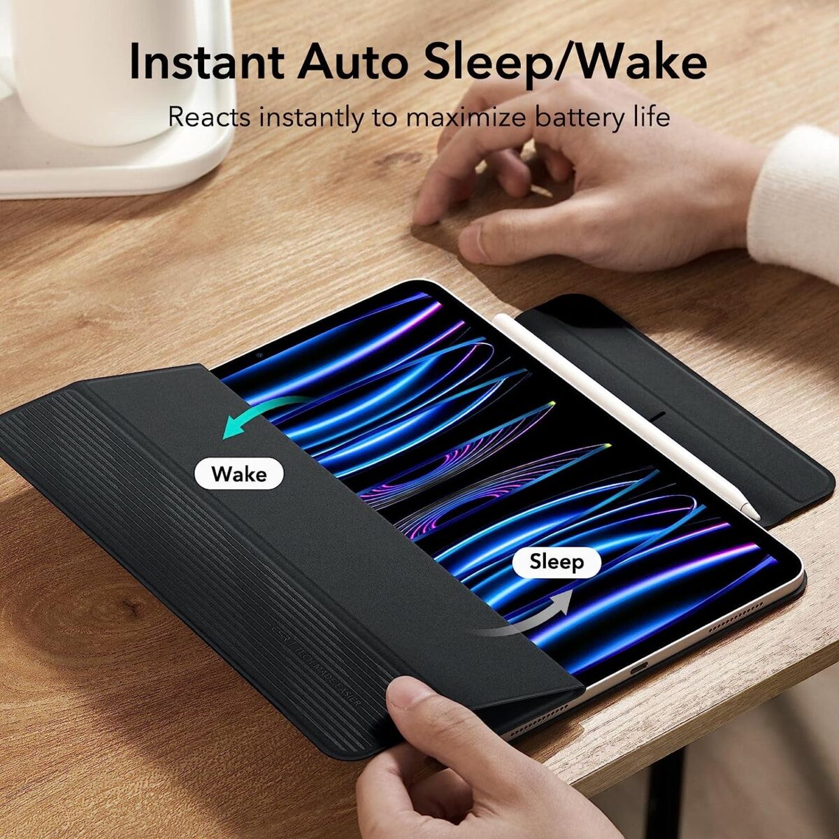 iPad Pro Rebound Magnetic Case with Instant auto sleep/wake