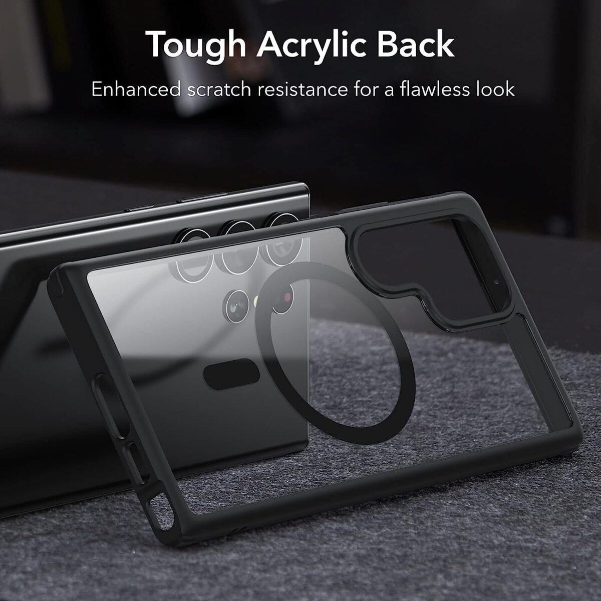 Samsung S23 Ultra Case with Tough Acrylic Back