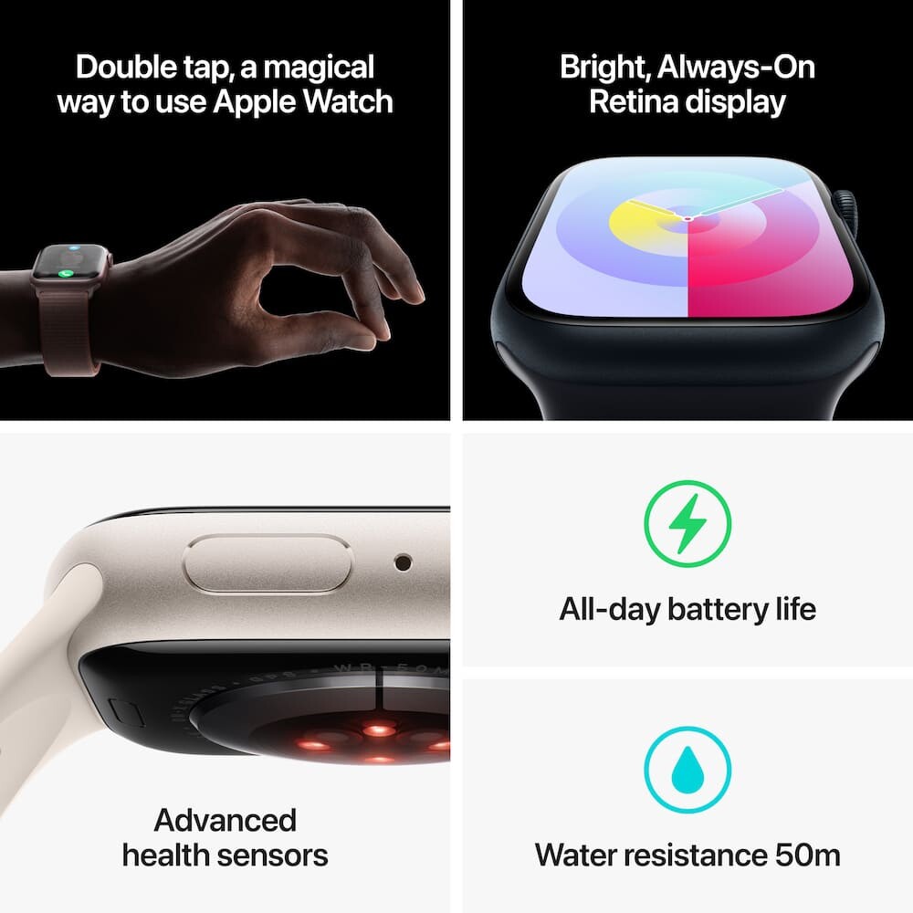 Apple Watch Series 9 features double tap